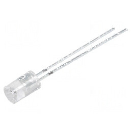 LED 5mm alb rece 150-240mcd 120° concav | Electronic-mag.ro | Componente Electronice