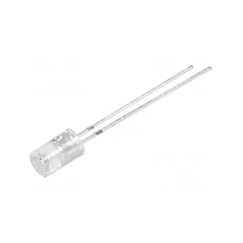 LED 5mm alb rece 150-240mcd 120° concav | Electronic-mag.ro | Componente Electronice