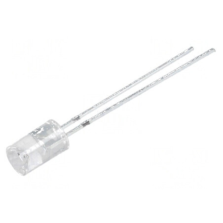 LED 5mm alb rece 150-240mcd 120° concav | Electronic-mag.ro | Componente Electronice