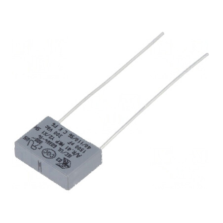 Condensator polipropilenă Y2 R41 1,5nF 13x4x9mm THT ±20% | Electronic-mag.ro | Componente Electronice