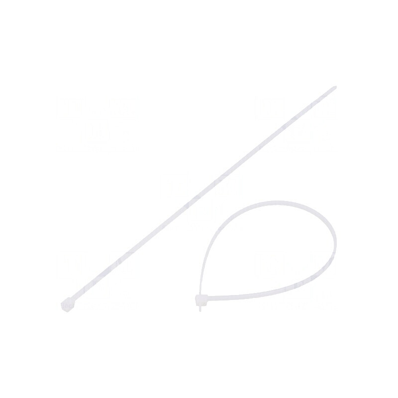Colier de strângere poliamidă 240mm 2,8mm 110N naturală | Electronic-mag.ro | Componente Electronice