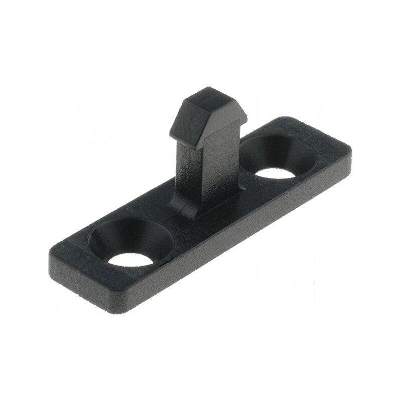 Clichet 15mm Negru | Electronic-mag.ro | Componente Electronice