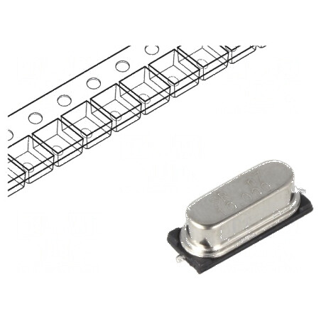 Rezonator cu cuarț 27MHz ±30ppm 20pF SMD HC49SMD | Electronic-mag.ro | Componente Electronice