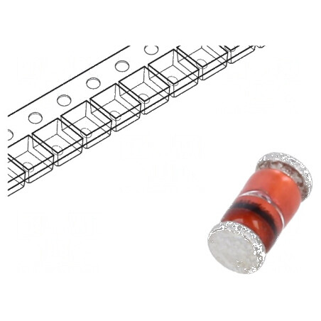 Diodă Zener 1W 15V SMD DO213AB MELF glass | Electronic-mag.ro | Componente Electronice