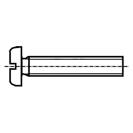 Şurub M2,5x5 Cap Rotund Creset Alamă DIN 85A | Electronic-mag.ro | Componente Electronice