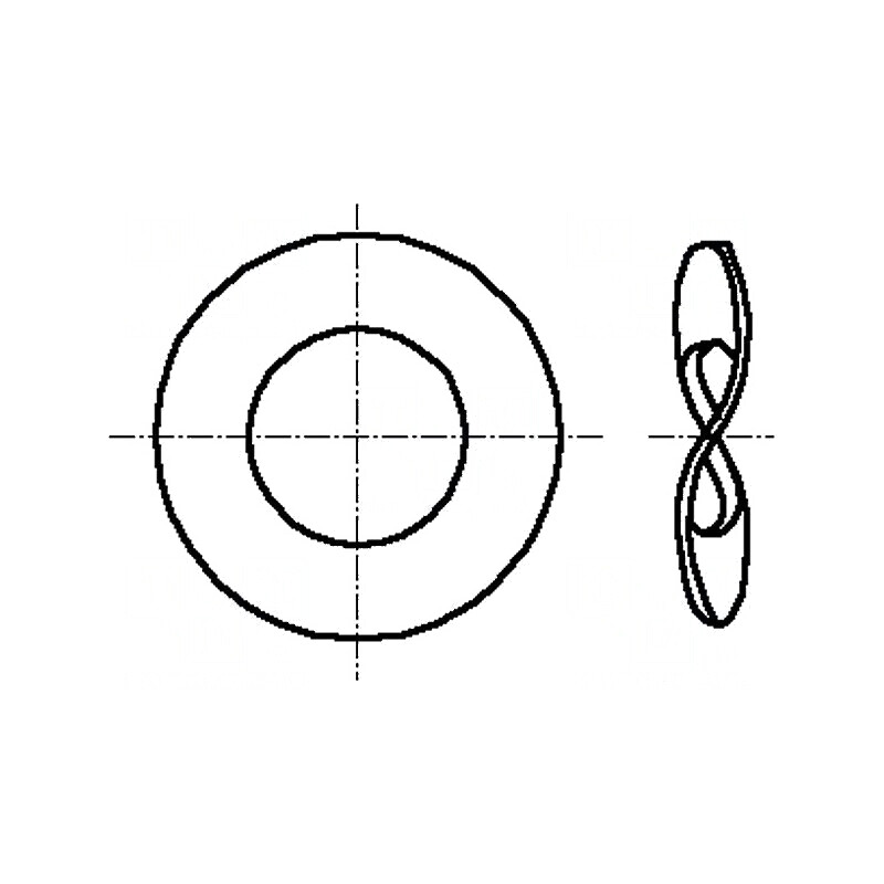 Şaibă ondulată elastică M3 D8mm h0,5mm bronz | Electronic-mag.ro | Componente Electronice