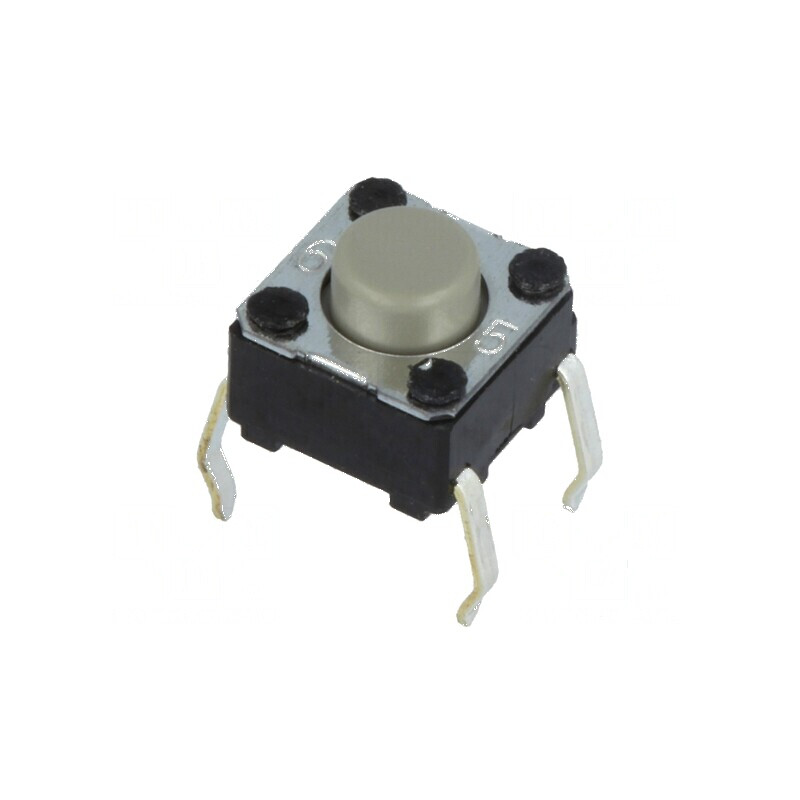Microîntrerupător TACT SPST-NO 0,05A/24VDC THT | Electronic-mag.ro | Componente Electronice