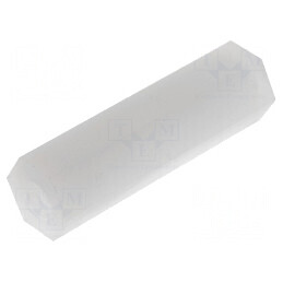 Piuliță distanțieră hexagonală poliamidă M4 | Electronic-mag.ro | Componente Electronice