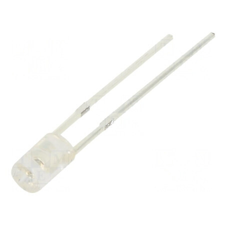 LED 3mm portocalie 220-300mcd 100° plat | Electronic-mag.ro | Componente Electronice