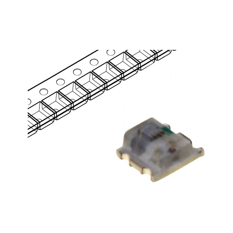 LED RGB cu clipire, 120°, 20mA, 2x1,8x0,8mm, 0807 | Electronic-mag.ro | Componente Electronice