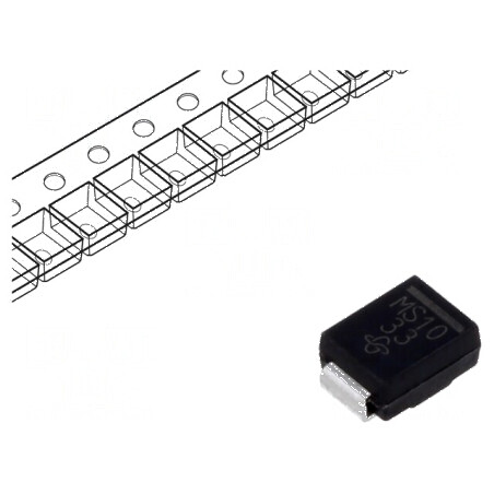 Diodă Schottky SMD 100V 2A SMB pentru redresoare - rolă/bandă | Electronic-mag.ro | Componente Electronice