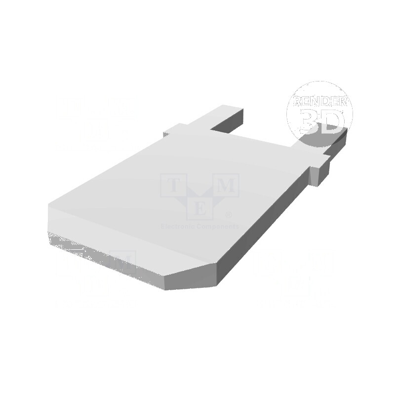 Terminal plat 6,3mm 0,8mm tată THT alamă cositorit drept | Electronic-mag.ro | Componente Electronice