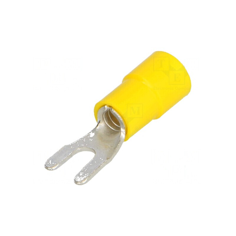 Furcă M3,5 cu Diametru 3,7mm pentru Cablu Izolat 4÷6mm2 Crimat | Electronic-mag.ro | Componente Electronice