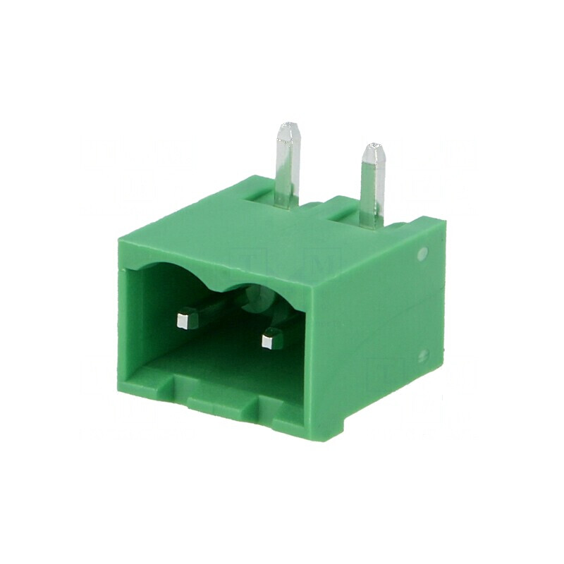 Regletă de conexiuni deconectabilă 5,08mm 2 piste unghi | Electronic-mag.ro | Componente Electronice
