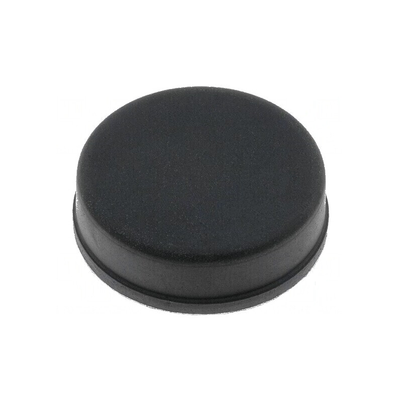 Picioruş autoadeziv negru din gumă 20mm x 19mm x 6mm | Electronic-mag.ro | Componente Electronice