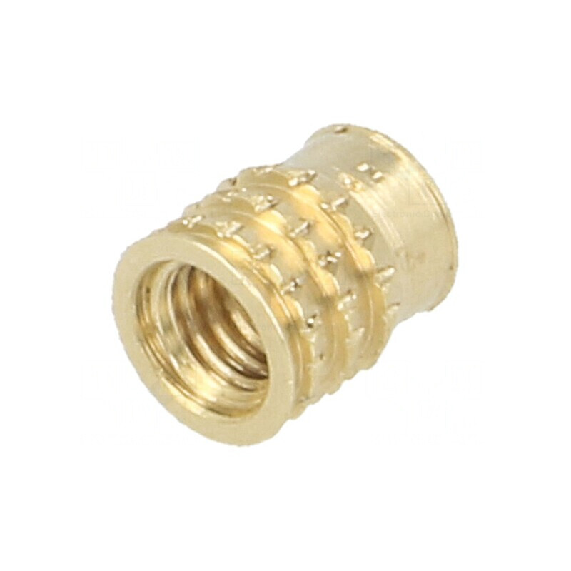 Adaos filetat din alamă M3, lungime 5,2mm pentru plastic | Electronic-mag.ro | Componente Electronice Adaos filetat din alamă M3, lungime 5,2mm pentru plastic | Electronic-mag.ro | Componente Electronice
