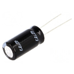 Condensator electrolitic THT 33uF 200VDC Ø10x20mm 5mm Raster | Electronic-mag.ro | Componente Electronice