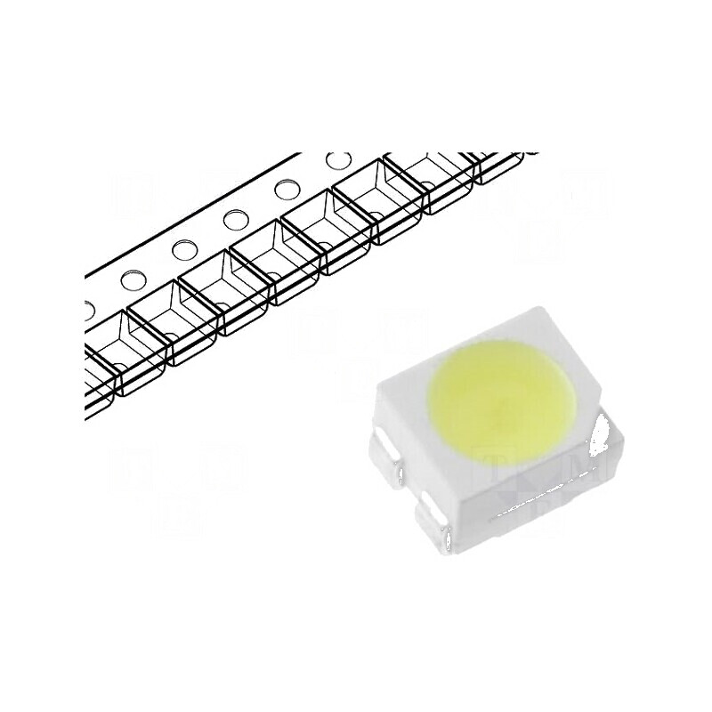 LED SMD 3528 PLCC2 roșie/verde 3,5x2,8mm 120° 20mA 20m | Electronic-mag.ro | Componente Electronice