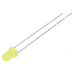 LED 3mm galben 400mcd 40° convex | Electronic-mag.ro | Componente Electronice