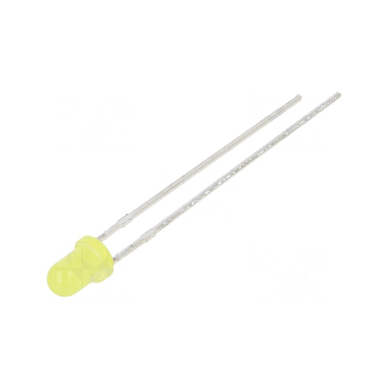 LED 3mm galben 400mcd 40° convex | Electronic-mag.ro | Componente Electronice