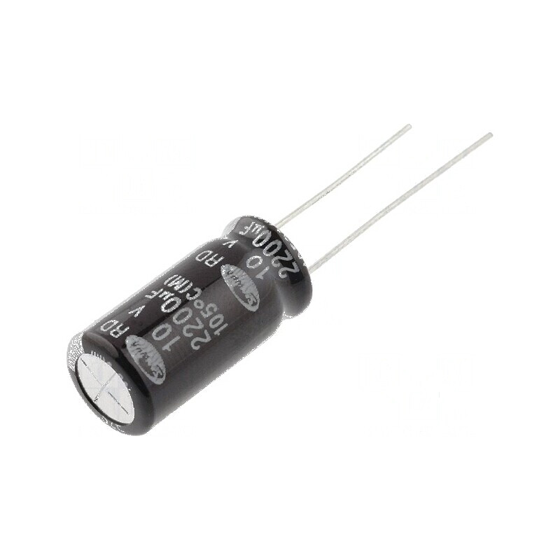 Condensator electrolitic THT 2200uF 10V 10x20mm ±20% | Electronic-mag.ro | Componente Electronice