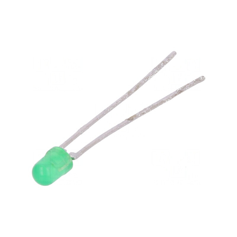 LED 3mm verde 16÷32mcd 30° convex Nr. term: 2 | Electronic-mag.ro | Componente Electronice