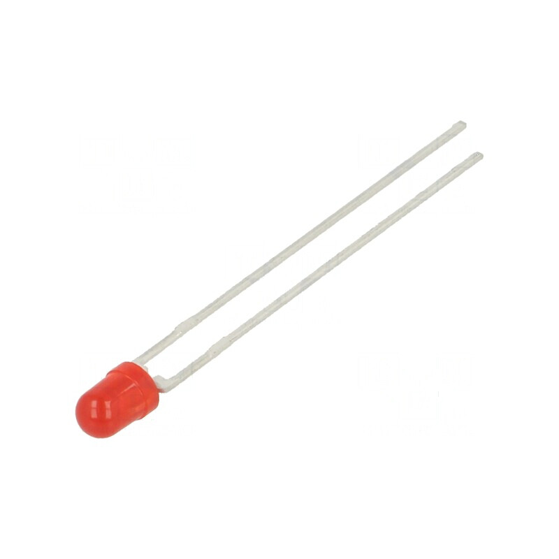 LED 3mm roșie 2,5÷14mcd 60° convex | Electronic-mag.ro | Componente Electronice