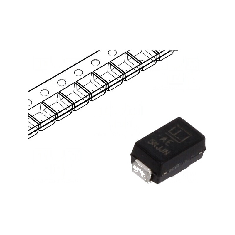 Diodă Schottky SMD 40V 2A SMB - Redresor pe rolă, bandă | Electronic-mag.ro | Componente Electronice