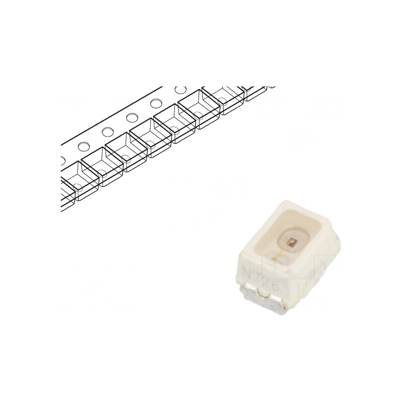 LED SMD Mini PLCC2 roșie 56-140mcd 2,3x1,3x1,4mm | Electronic-mag.ro | Componente Electronice