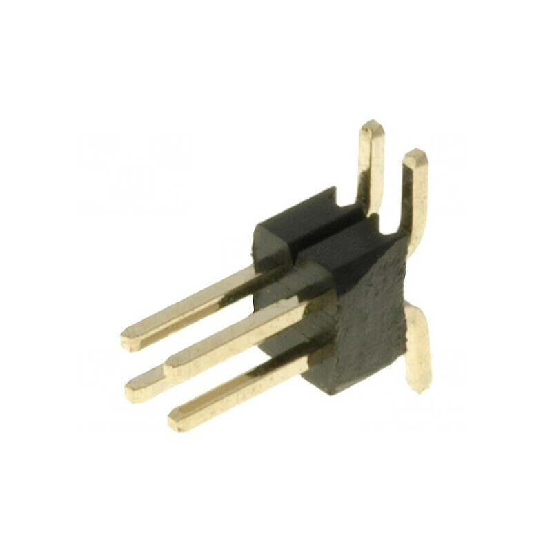 Conector şir pini tată 4 pini 1,27mm verticale | Electronic-mag.ro | Componente Electronice