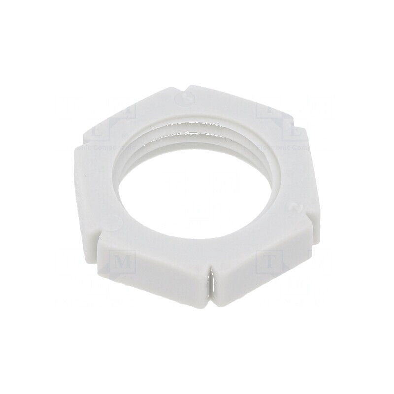 Piuliță PG9 poliamidă gri deschis pentru temperaturi -20÷90°C | Electronic-mag.ro | Componente Electronice