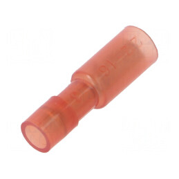 Terminal rotund mamă 4mm 0,25-1,5mm² crimpat pe cablu | Electronic-mag.ro | Componente Electronice