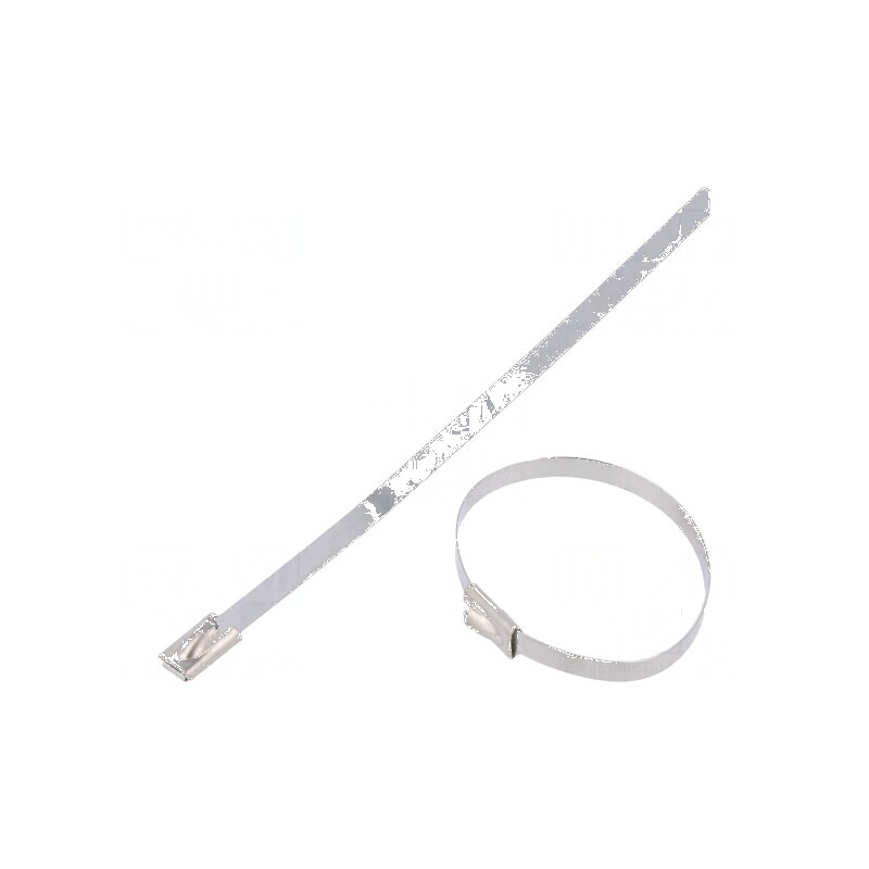 Colier de strângere din oțel inoxidabil AISI 304, 125mm x 4,6mm | Electronic-mag.ro | Componente Electronice