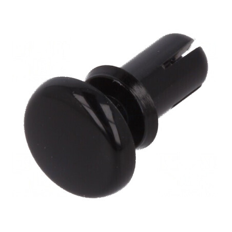 Diblu poliamidă 7mm lungime, 4.1mm diametru orificiu montaj, negru | Electronic-mag.ro | Componente Electronice