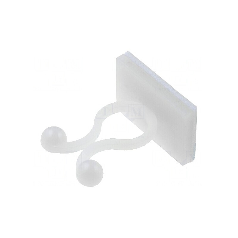 Clipsuri pentru cablu Ø7,2mm din poliamidă naturală UL94V-2 | Electronic-mag.ro | Componente Electronice