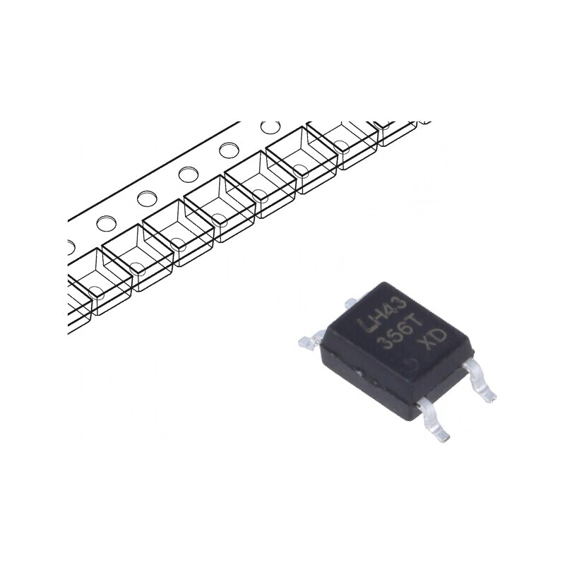 Optocuplor SMD 1 Canal OUT Tranzistori 3,75kV 80V | Electronic-mag.ro | Componente Electronice
