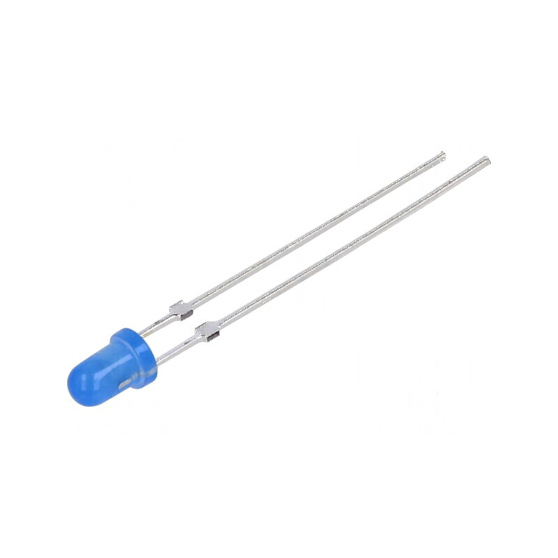 LED 3mm Albastru 500-750mcd 40° Convex 102mW | Electronic-mag.ro | Componente Electronice