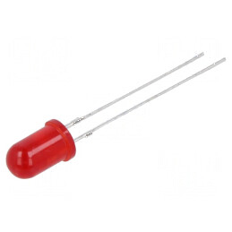 LED 5mm roșu 1,6÷10mcd 30° convex | Electronic-mag.ro | Componente Electronice