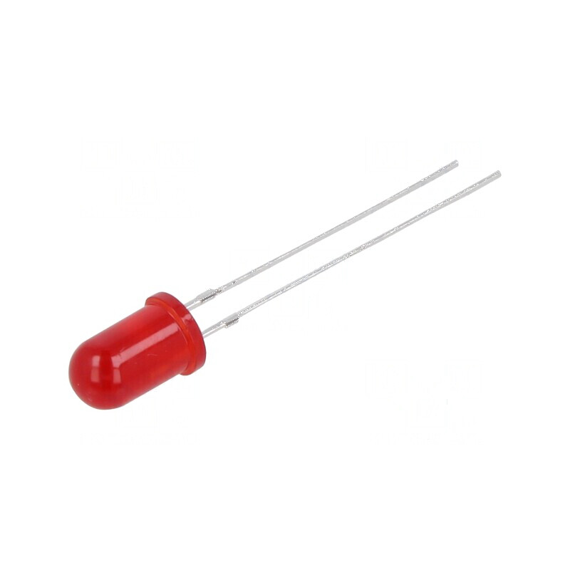 LED 5mm roșu 1,6÷10mcd 30° convex | Electronic-mag.ro | Componente Electronice
