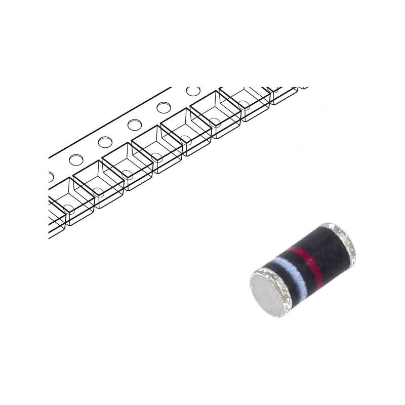 Diodă redresoare SMD 100V 1A DO213AB MELF plastic Ufmax 1,1V | Electronic-mag.ro | Componente Electronice