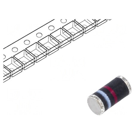 Diodă redresoare SMD 100V 1A DO213AB MELF plastic Ufmax 1,1V | Electronic-mag.ro | Componente Electronice