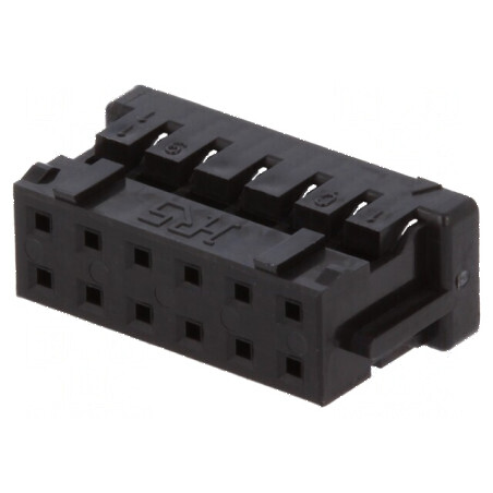 Conector cablu-cablu PCB mufă mamă 12 PIN DF11 pas 2mm drept | Electronic-mag.ro | Componente Electronice