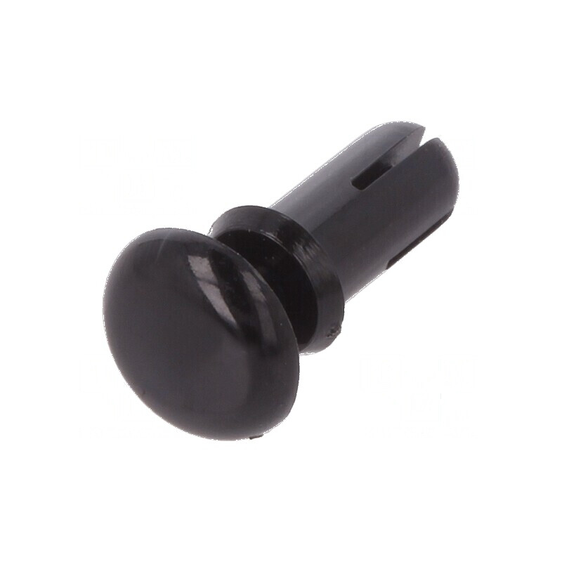 Diblu poliamidă 7mm, diametru orificiu montare 3,6mm, negru | Electronic-mag.ro | Componente Electronice