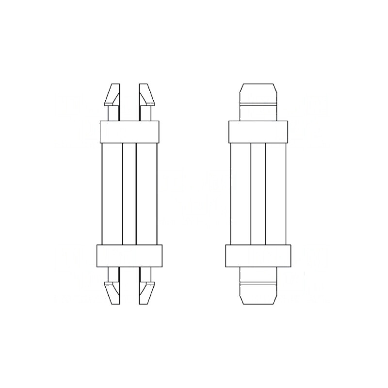Distanțier PCB poliamidă 66 4,8mm clichet | Electronic-mag.ro | Componente Electronice