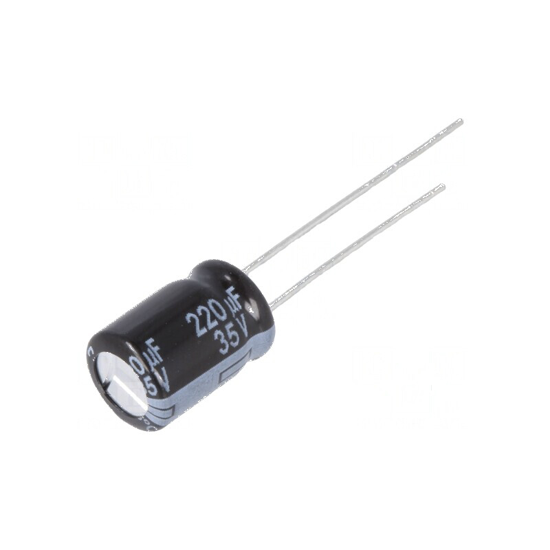 Condensator electrolitic low ESR THT 220uF 35V 8x11,5mm | Electronic-mag.ro | Componente Electronice