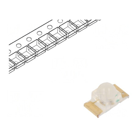 LED SMD 1206 roșie 700-1500mcd 3,2x1,6x1,8mm 20mA 75mW | Electronic-mag.ro | Componente Electronice