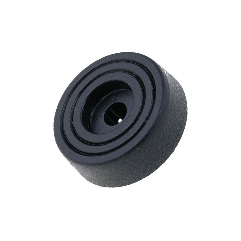 Picioruş montare rapidă negru polietilenă 8mm | Electronic-mag.ro | Componente Electronice