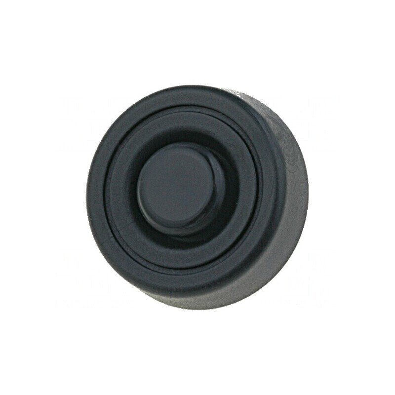 Picioruş montare rapidă negru polietilenă 8mm | Electronic-mag.ro | Componente Electronice