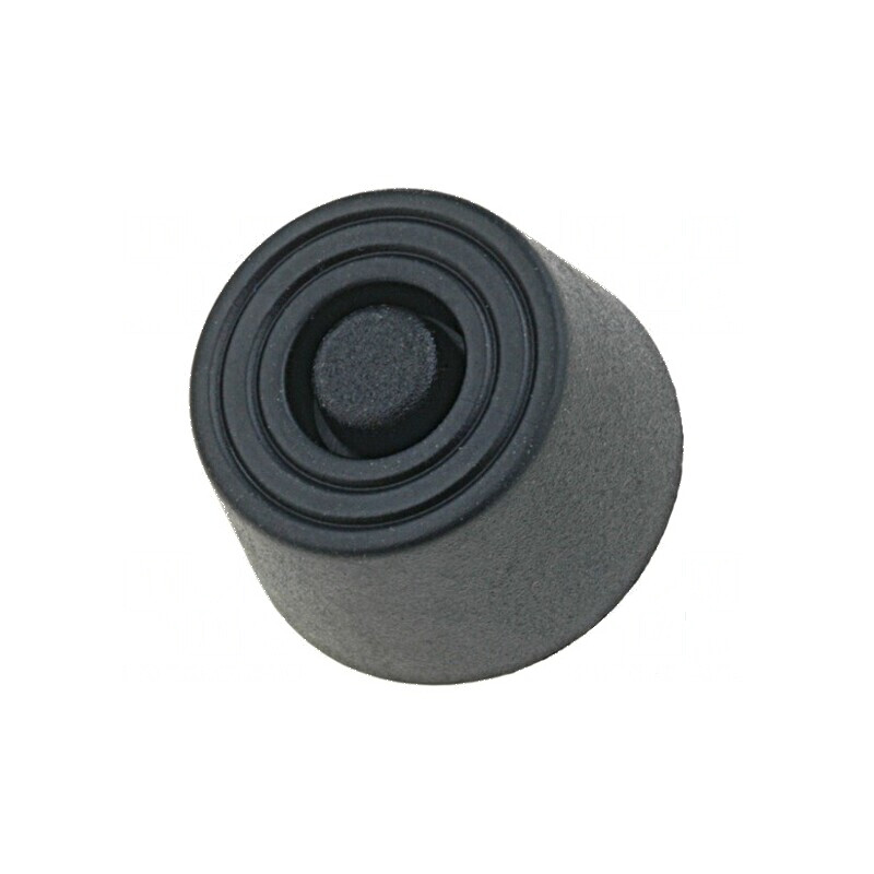 Picioruş montare rapidă negru polietilenă 8mm | Electronic-mag.ro | Componente Electronice