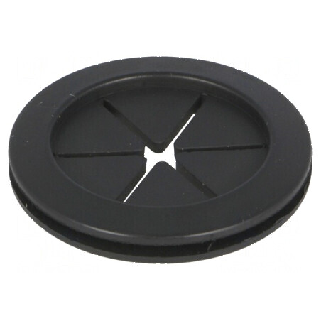 Manșon cu cap adâncit 25,4mm montaj, 22,4mm orificiu, gumă | Electronic-mag.ro | Componente Electronice